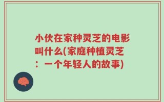小伙在家种灵芝的电影叫什么(家庭种植灵芝：一个年轻人的故事)