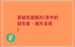 茶益生菌图片(茶中的益生菌 - 图片呈现)