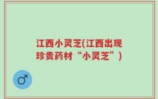 江西小灵芝(江西出现珍贵药材“小灵芝”)