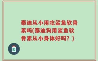 泰迪从小用吃鲨鱼软骨素吗(泰迪狗用鲨鱼软骨素从小身体好吗？)