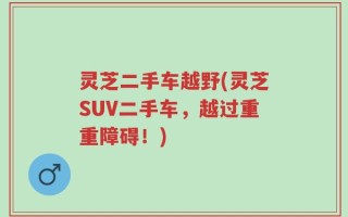 灵芝二手车越野(灵芝SUV二手车，越过重重障碍！)