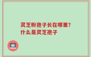 灵芝粉孢子长在哪里？什么是灵芝孢子