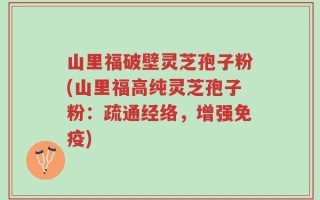 山里福破壁灵芝孢子粉(山里福高纯灵芝孢子粉：疏通经络，增强免疫)