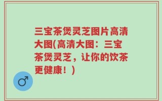 三宝茶煲灵芝图片高清大图(高清大图：三宝茶煲灵芝，让你的饮茶更健康！)