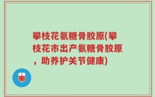 攀枝花氨糖骨胶原(攀枝花市出产氨糖骨胶原，助养护关节健康)