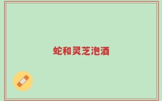 蛇和灵芝泡酒