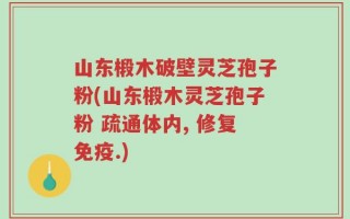 山东椴木破壁灵芝孢子粉(山东椴木灵芝孢子粉 疏通体内, 修复免疫.)