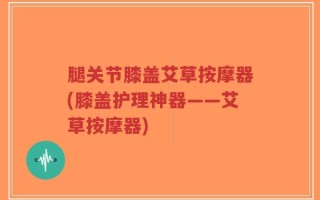 腿关节膝盖艾草按摩器(膝盖护理神器——艾草按摩器)