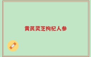 黄芪灵芝枸杞人参