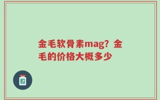 金毛软骨素mag？金毛的价格大概多少
