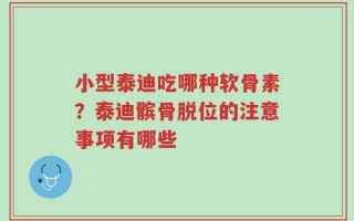 小型泰迪吃哪种软骨素？泰迪髌骨脱位的注意事项有哪些