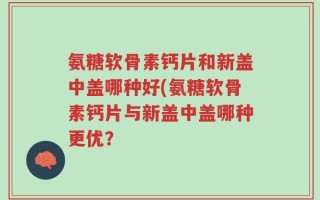 氨糖软骨素钙片和新盖中盖哪种好(氨糖软骨素钙片与新盖中盖哪种更优？