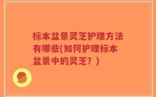 标本盆景灵芝护理方法有哪些(如何护理标本盆景中的灵芝？)