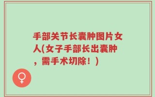 手部关节长囊肿图片女人(女子手部长出囊肿，需手术切除！)