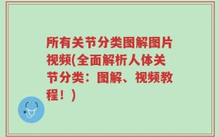 所有关节分类图解图片视频(全面解析人体关节分类：图解、视频教程！)