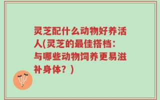 灵芝配什么动物好养活人(灵芝的最佳搭档：与哪些动物饲养更易滋补身体？)