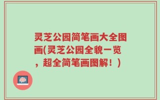 灵芝公园简笔画大全图画(灵芝公园全貌一览，超全简笔画图解！)