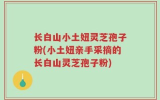 长白山小土妞灵芝孢子粉(小土妞亲手采摘的长白山灵芝孢子粉)