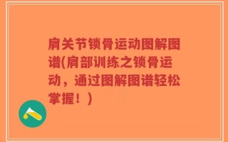 肩关节锁骨运动图解图谱(肩部训练之锁骨运动，通过图解图谱轻松掌握！)