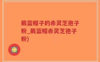 戴蓝帽子的赤灵芝孢子粉_戴蓝帽赤灵芝孢子粉)
