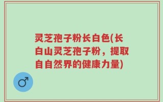 灵芝孢子粉长白色(长白山灵芝孢子粉，提取自自然界的健康力量)