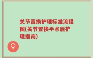 关节置换护理标准流程图(关节置换手术后护理指南)