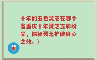 十年的五色灵芝在哪个省重庆十年灵芝五彩纷呈，探秘灵芝护健身心之效。)
