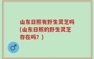 山东日照有野生灵芝吗(山东日照的野生灵芝存在吗？)