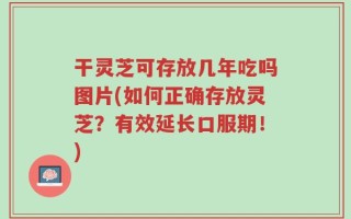干灵芝可存放几年吃吗图片(如何正确存放灵芝？有效延长口服期！)