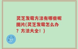 灵芝发霉方法有哪些呢图片(灵芝发霉怎么办？方法大全！)