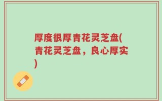 厚度很厚青花灵芝盘(青花灵芝盘，良心厚实)
