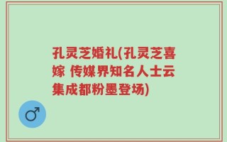 孔灵芝婚礼(孔灵芝喜嫁 传媒界知名人士云集成都粉墨登场)
