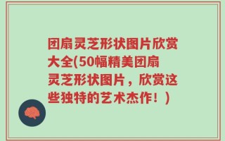 团扇灵芝形状图片欣赏大全(50幅精美团扇灵芝形状图片，欣赏这些独特的艺术杰作！)