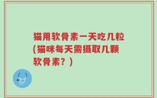 猫用软骨素一天吃几粒(猫咪每天需摄取几颗软骨素？)