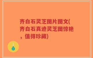 齐白石灵芝图片图文(齐白石真迹灵芝图惊艳，值得珍藏)