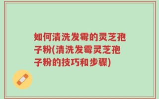 如何清洗发霉的灵芝孢子粉(清洗发霉灵芝孢子粉的技巧和步骤)