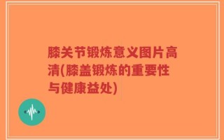 膝关节锻炼意义图片高清(膝盖锻炼的重要性与健康益处)