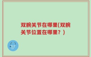 双腕关节在哪里(双腕关节位置在哪里？)