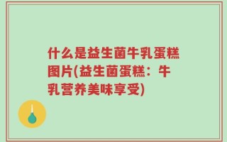 什么是益生菌牛乳蛋糕图片(益生菌蛋糕：牛乳营养美味享受)