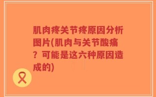 肌肉疼关节疼原因分析图片(肌肉与关节酸痛？可能是这六种原因造成的)