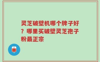 灵芝破壁机哪个牌子好？哪里买破壁灵芝孢子粉最正宗
