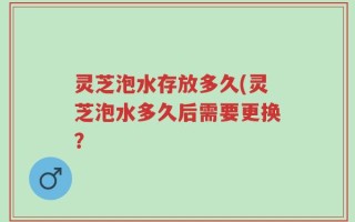 灵芝泡水存放多久(灵芝泡水多久后需要更换？