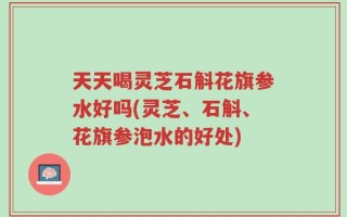 天天喝灵芝石斛花旗参水好吗(灵芝、石斛、花旗参泡水的好处)