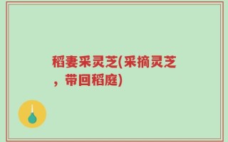 稻妻采灵芝(采摘灵芝，带回稻庭)