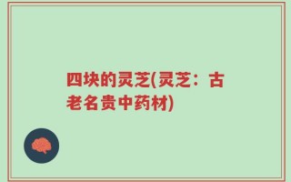 四块的灵芝(灵芝：古老名贵中药材)