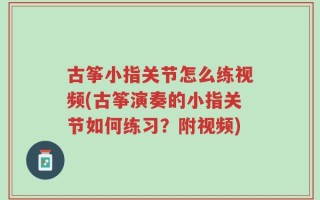 古筝小指关节怎么练视频(古筝演奏的小指关节如何练习？附视频)