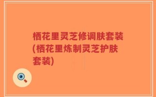 栖花里灵芝修调肤套装(栖花里炼制灵芝护肤套装)