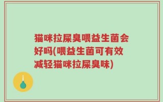 猫咪拉屎臭喂益生菌会好吗(喂益生菌可有效减轻猫咪拉屎臭味)