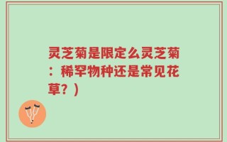 灵芝菊是限定么灵芝菊：稀罕物种还是常见花草？)