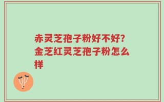 赤灵芝孢子粉好不好？金芝红灵芝孢子粉怎么样